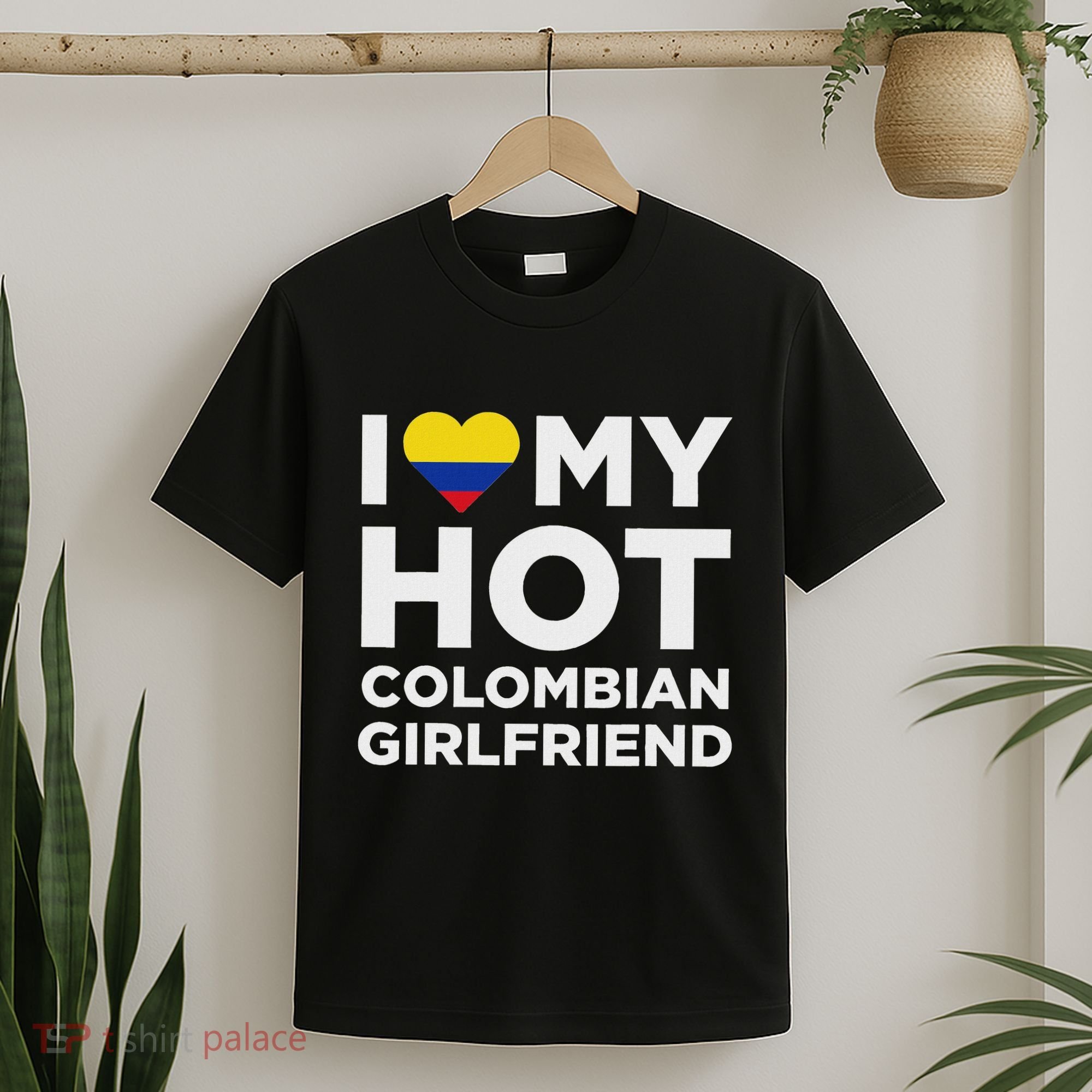 I Love My Hot Colombian Girlfriend Cute Colombia Native Relationship T-Shirt