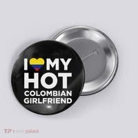 I Love My Hot Colombian Girlfriend Cute Colombia Native Relationship Button thumb 0