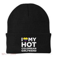 I Love My Hot Colombian Girlfriend Cute Colombia Native Relationship Beanie thumb 0