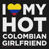 I Love My Hot Colombian Girlfriend Cute Colombia Native Relationship Women's Hoodie thumb 2