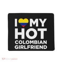 I Love My Hot Colombian Girlfriend Cute Colombia Native Relationship Mousepad thumb 0