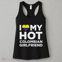 I Love My Hot Colombian Girlfriend Cute Colombia Native Relationship Women's Tank Top thumb 3