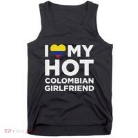 I Love My Hot Colombian Girlfriend Cute Colombia Native Relationship Tank Top thumb 0