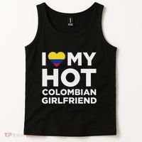 I Love My Hot Colombian Girlfriend Cute Colombia Native Relationship Tank Top thumb 2
