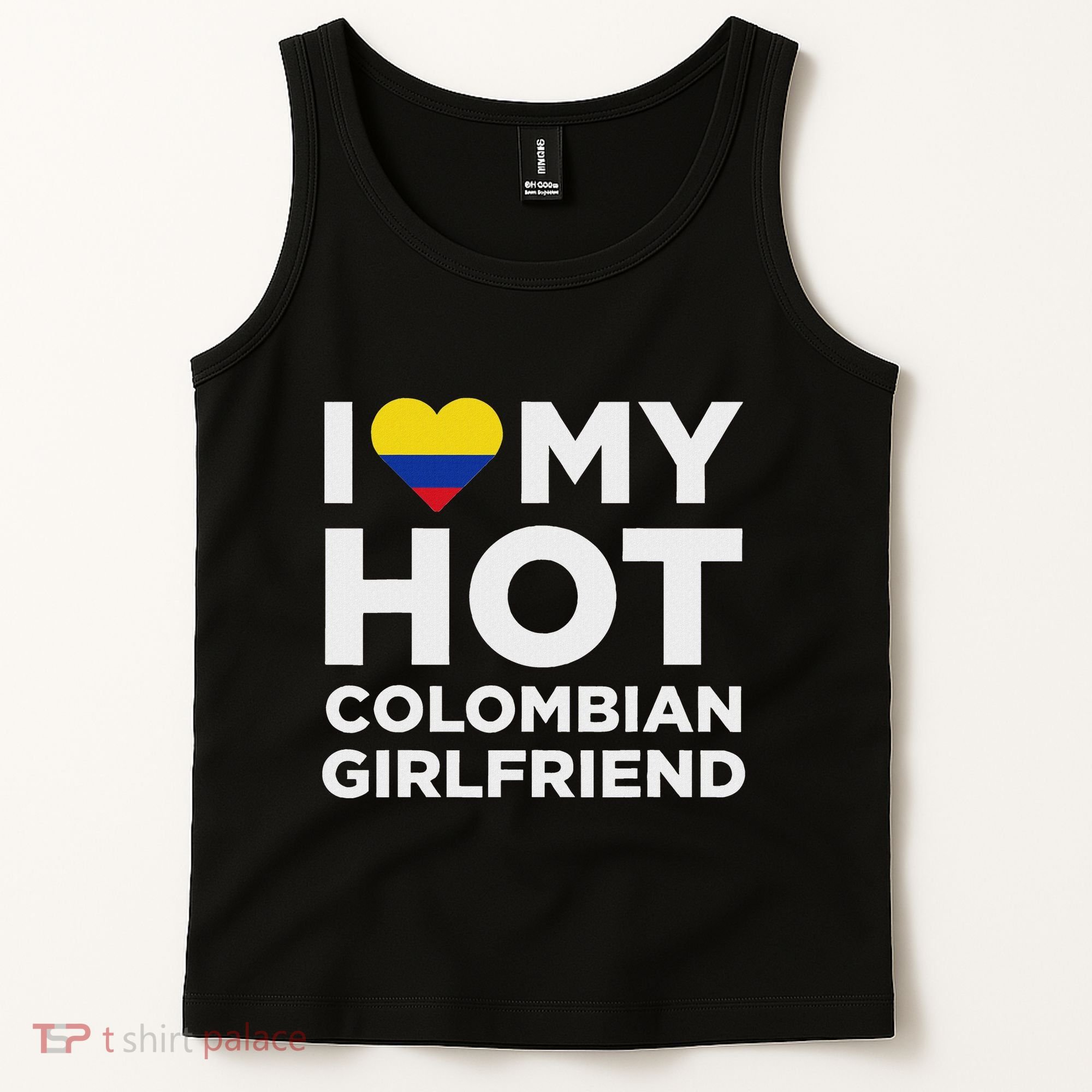 I Love My Hot Colombian Girlfriend Cute Colombia Native Relationship Tank Top