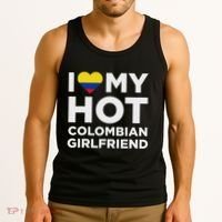 I Love My Hot Colombian Girlfriend Cute Colombia Native Relationship Tank Top thumb 3