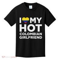 I Love My Hot Colombian Girlfriend Cute Colombia Native Relationship Kids T-Shirt thumb 0