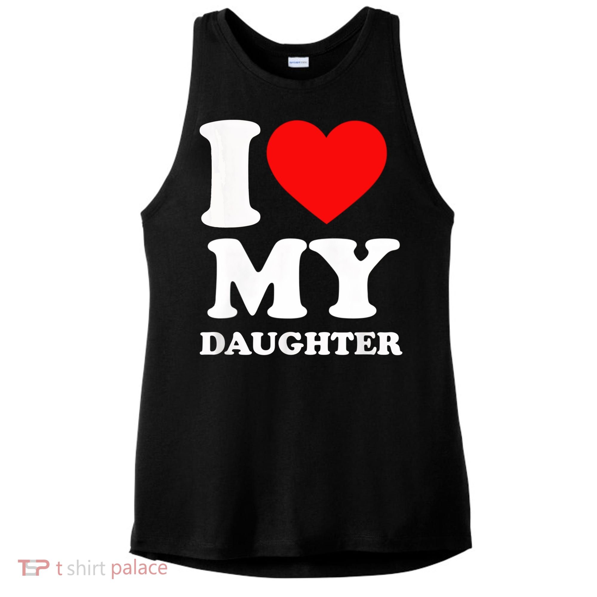 I Love My Daughter Ladies PosiCharge Tri-Blend Wicking Tank