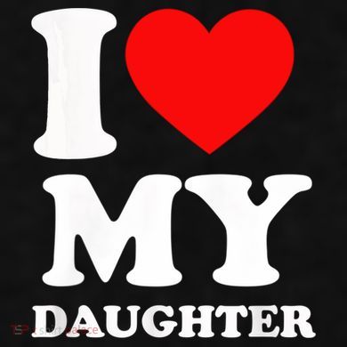 I Love My Daughter Ladies PosiCharge Tri-Blend Wicking Tank
