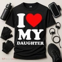 I Love My Daughter Cooling Performance Crew T-Shirt thumb 3