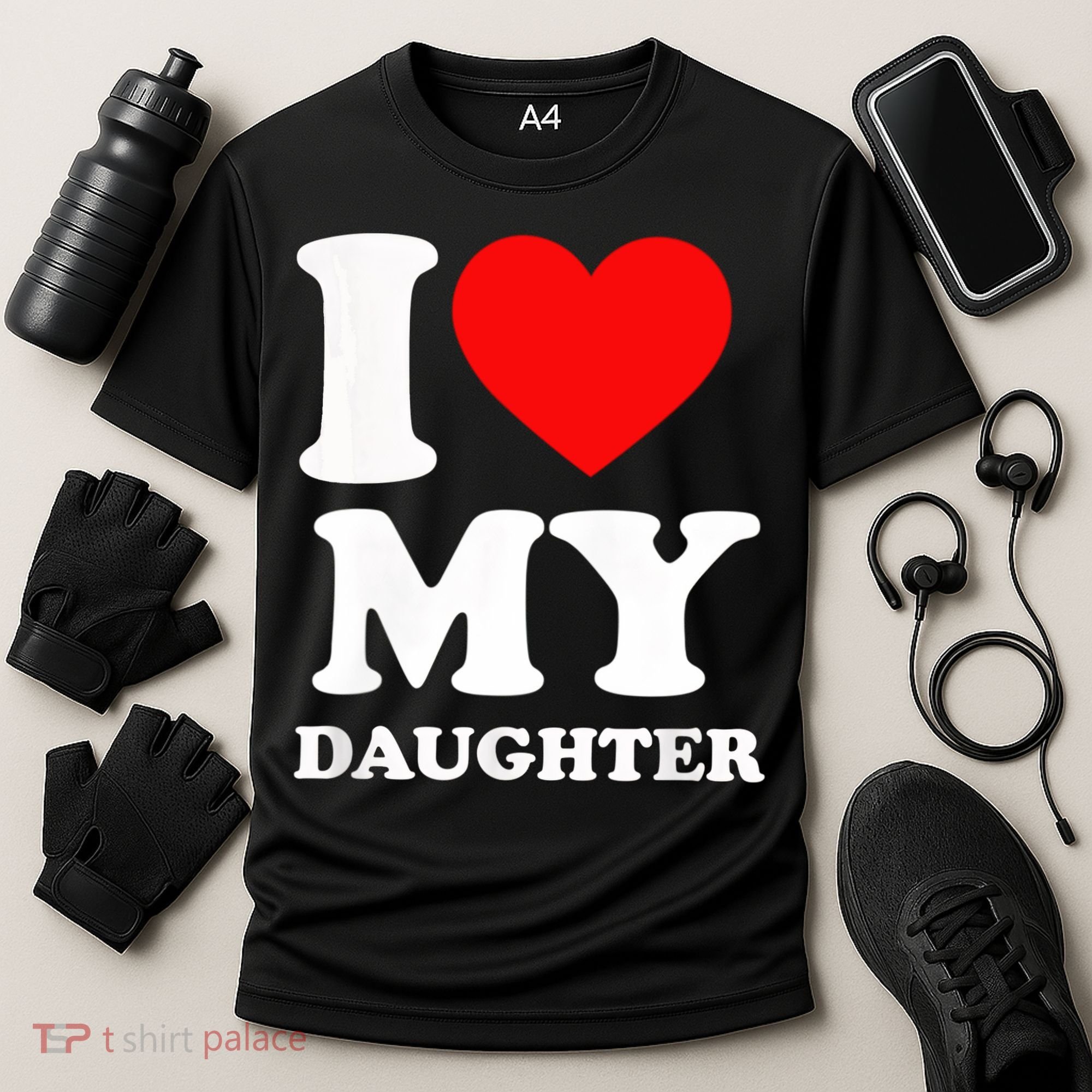 I Love My Daughter Cooling Performance Crew T-Shirt