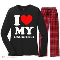 I Love My Daughter Women's Long Sleeve Flannel Pajama Set  thumb 0