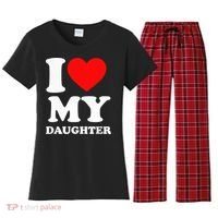 I Love My Daughter Women's Flannel Pajama Set thumb 0