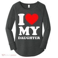 I Love My Daughter Women's Perfect Tri Tunic Long Sleeve Shirt thumb 0
