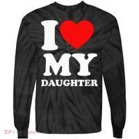 I Love My Daughter Tie-Dye Long Sleeve Shirt thumb 0