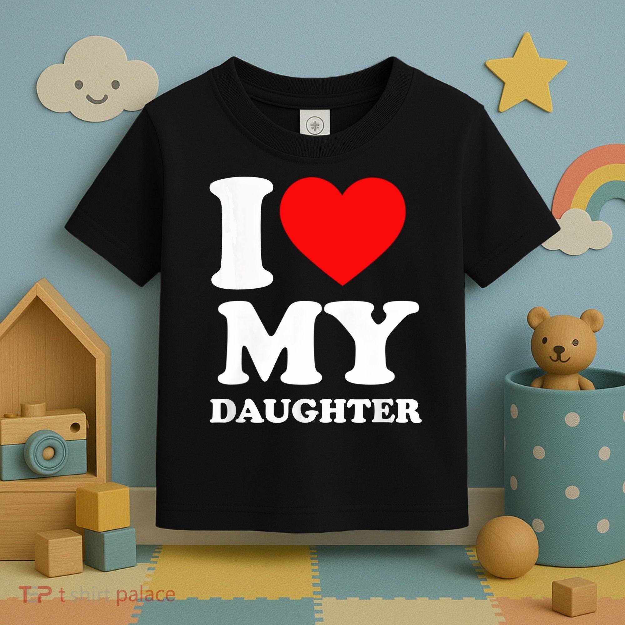 I Love My Daughter Toddler T-Shirt