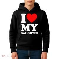 I Love My Daughter Kids Hoodie thumb 4