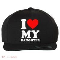 I Love My Daughter Wool Snapback Cap thumb 0