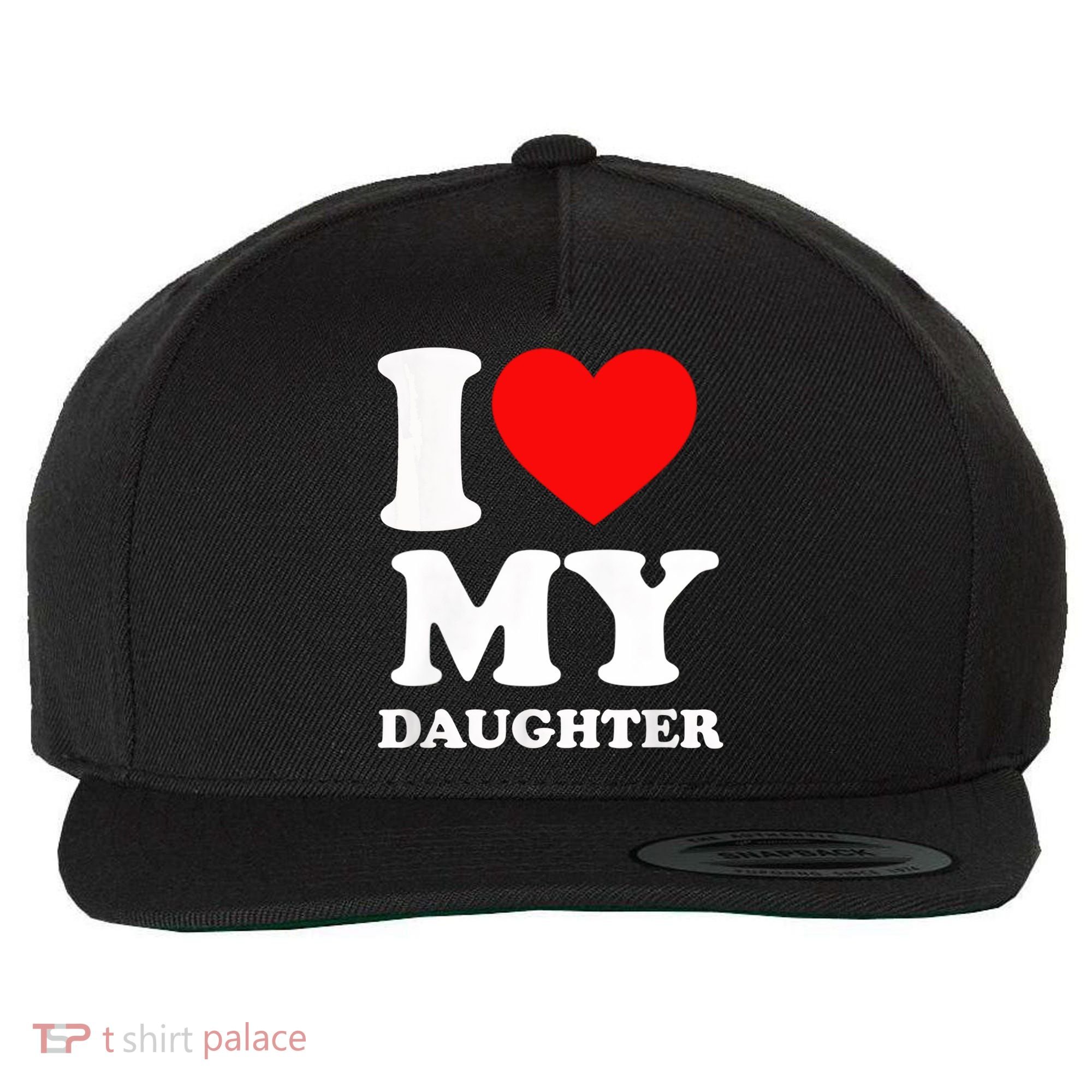 I Love My Daughter Wool Snapback Cap