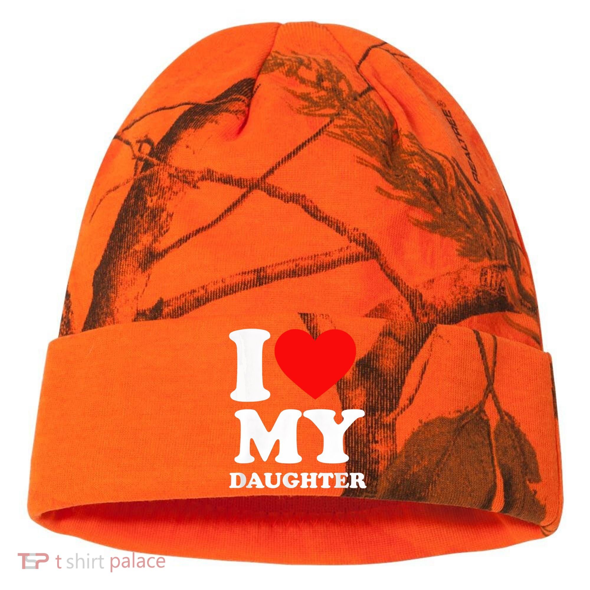 I Love My Daughter Kati Licensed 12" Camo Cuffed Beanie