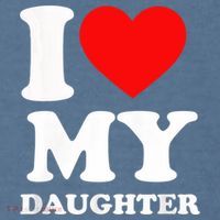 I Love My Daughter Comfort Colors Garment-Dyed Hooded Sweatshirt thumb 2