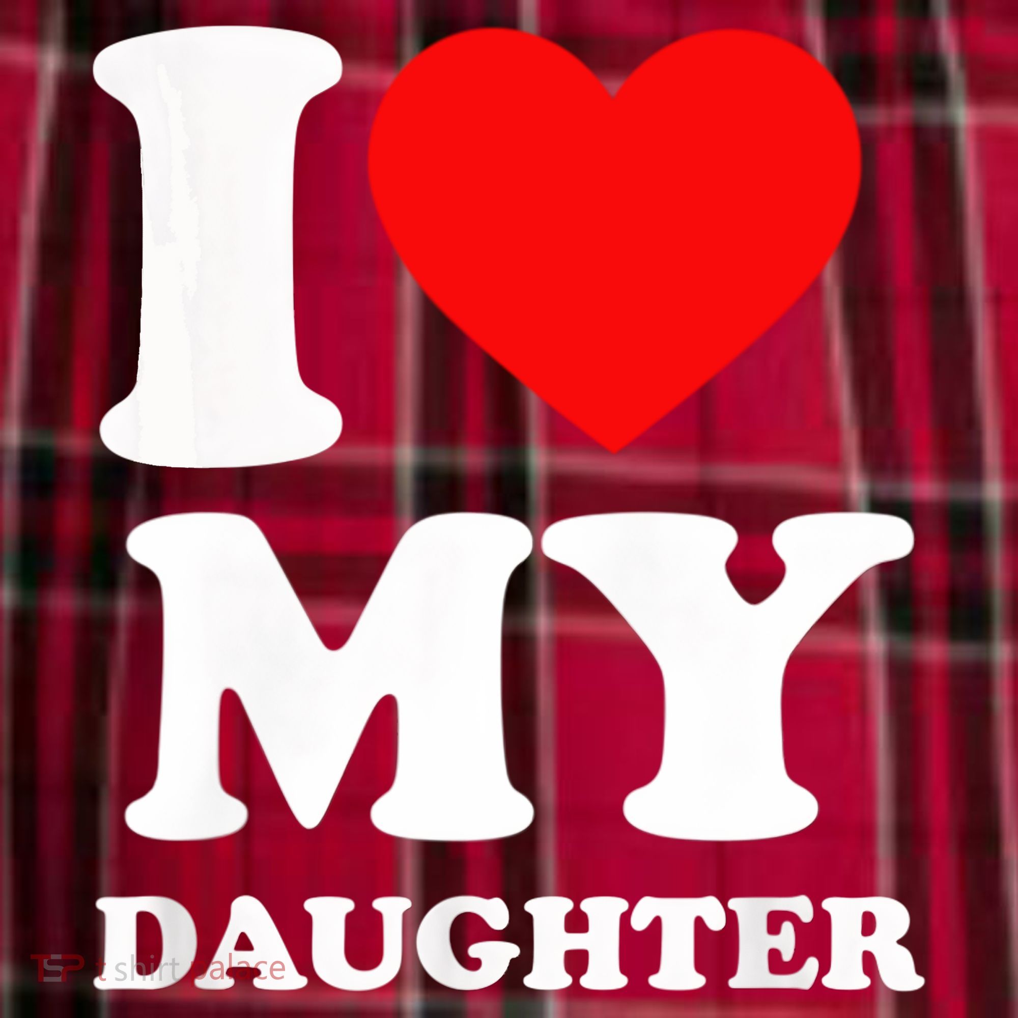 I Love My Daughter Men's Flannel Plaid Pajama Pants