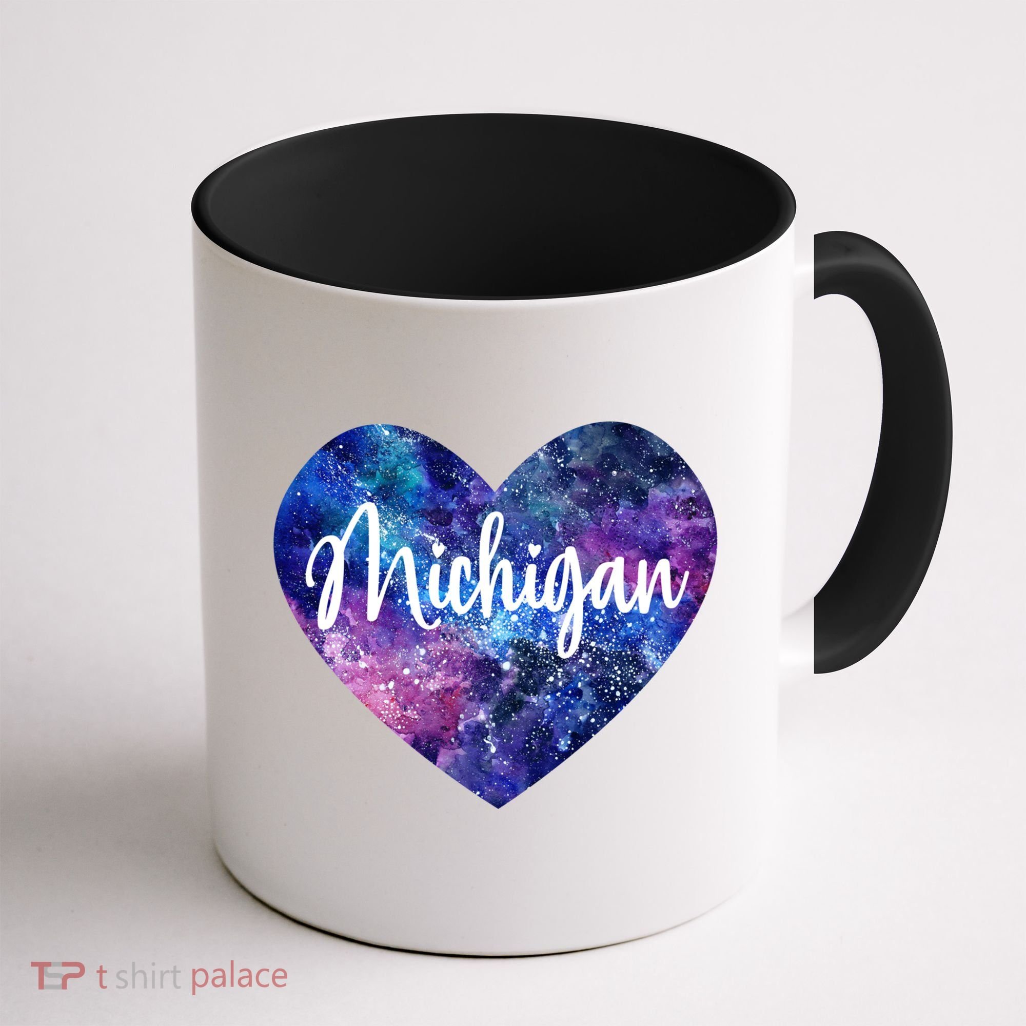 I Love Michigan Usa Cute Gift Coffee Mug
