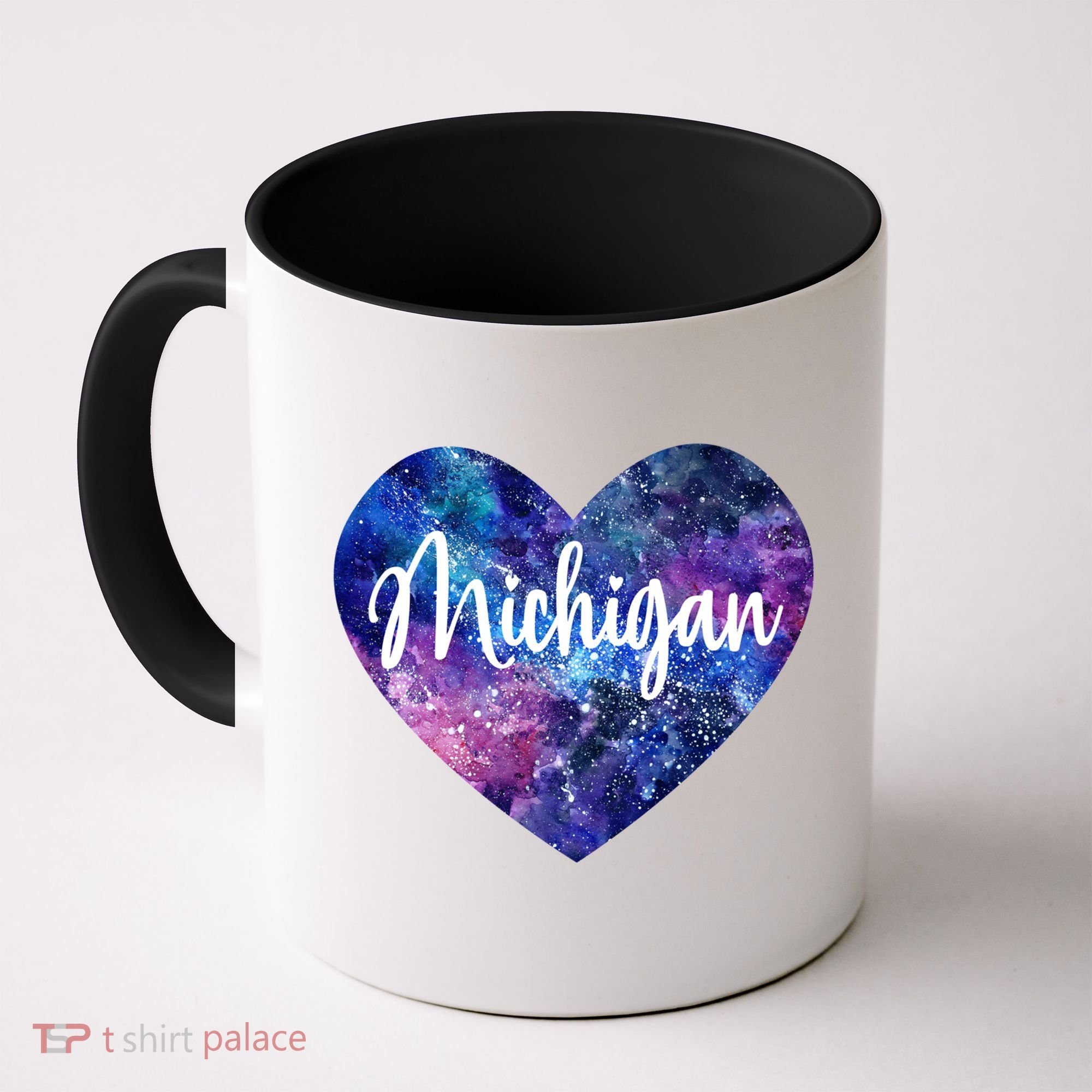 I Love Michigan Usa Cute Gift Coffee Mug