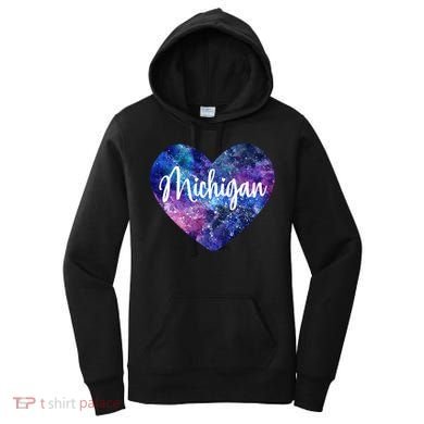 I Love Michigan Usa Cute Gift Women's Hoodie