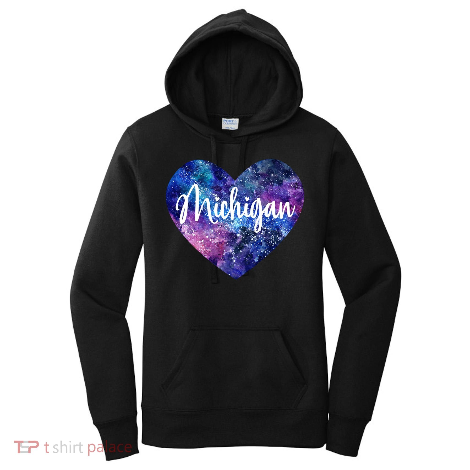 I Love Michigan Usa Cute Gift Women's Hoodie