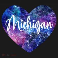 I Love Michigan Usa Cute Gift Women's Hoodie thumb 2