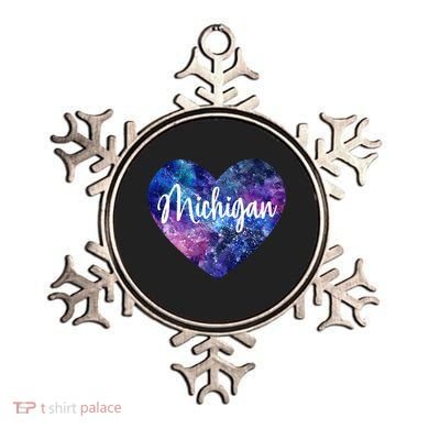 I Love Michigan Usa Cute Gift Ornament