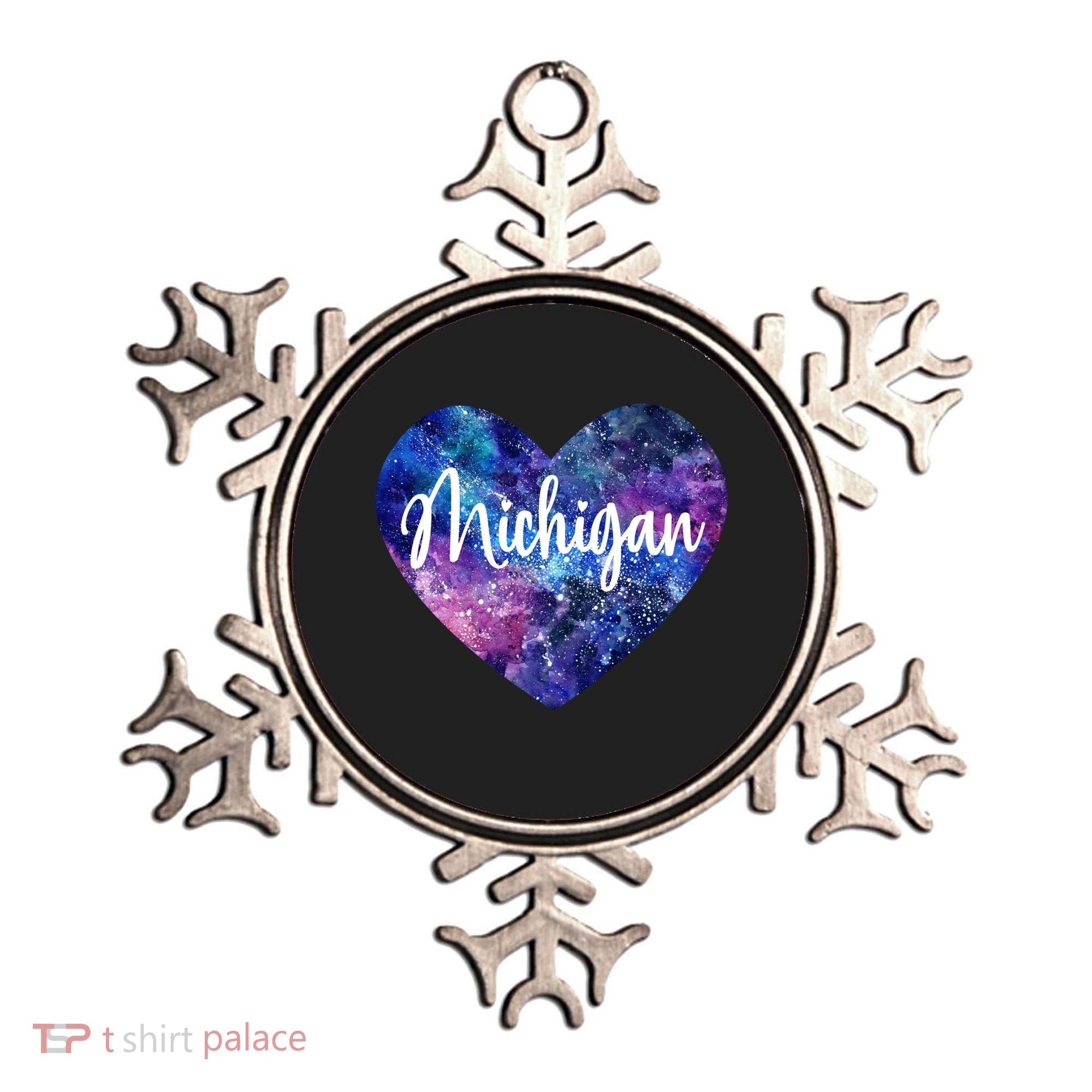 I Love Michigan Usa Cute Gift Ornament