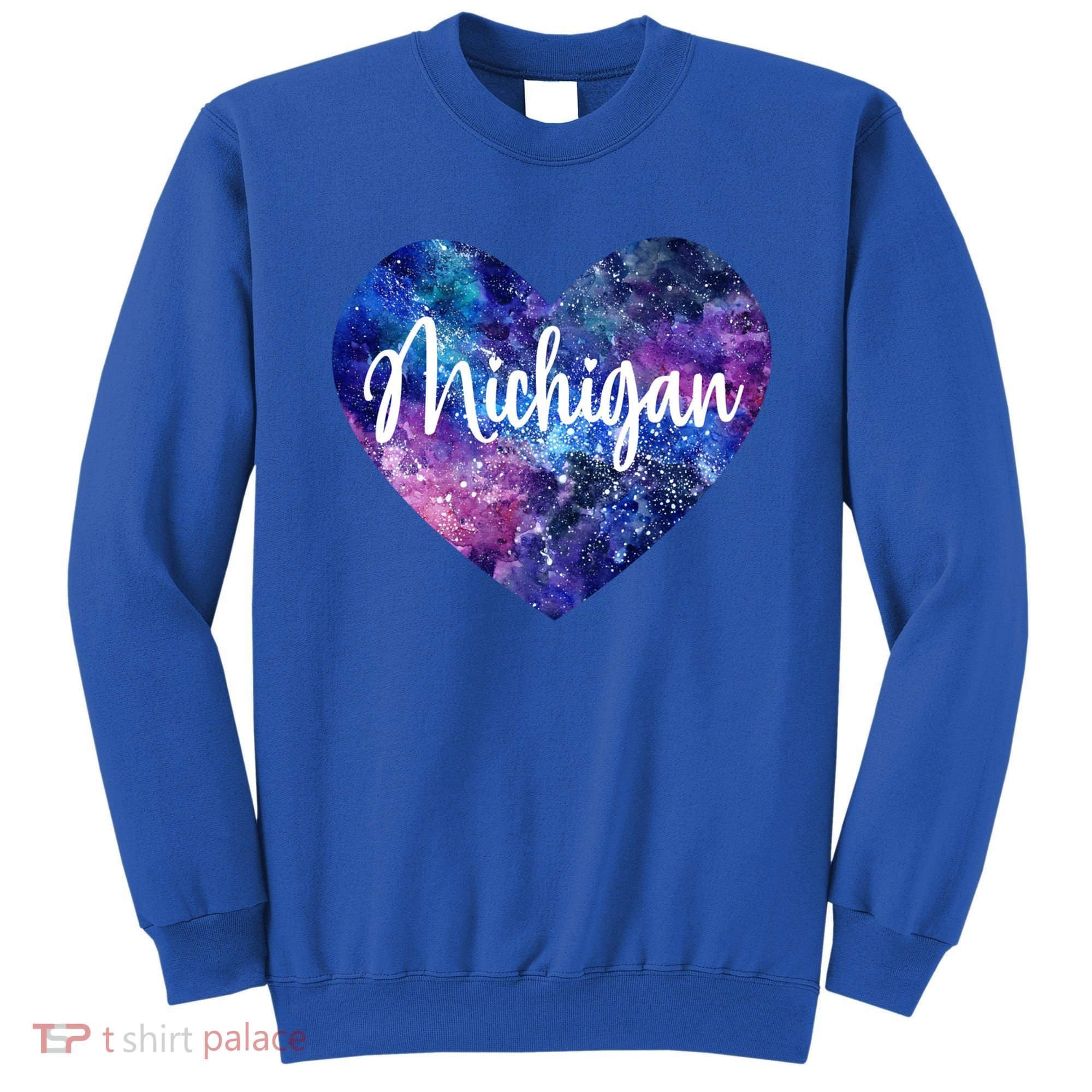 I Love Michigan Usa Cute Gift Sweatshirt