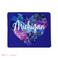 I Love Michigan Usa Cute Gift Mousepad thumb 0