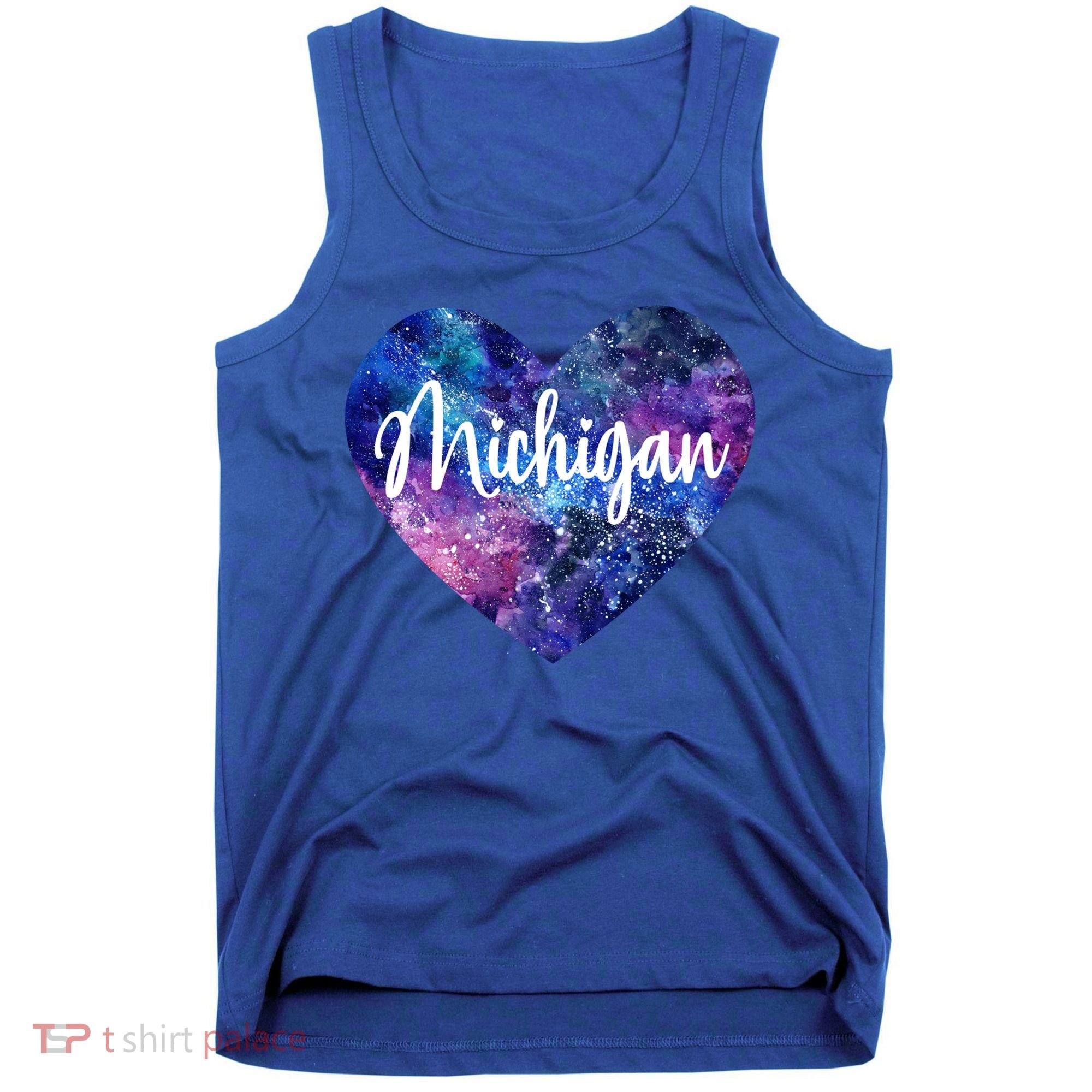 I Love Michigan Usa Cute Gift Tank Top