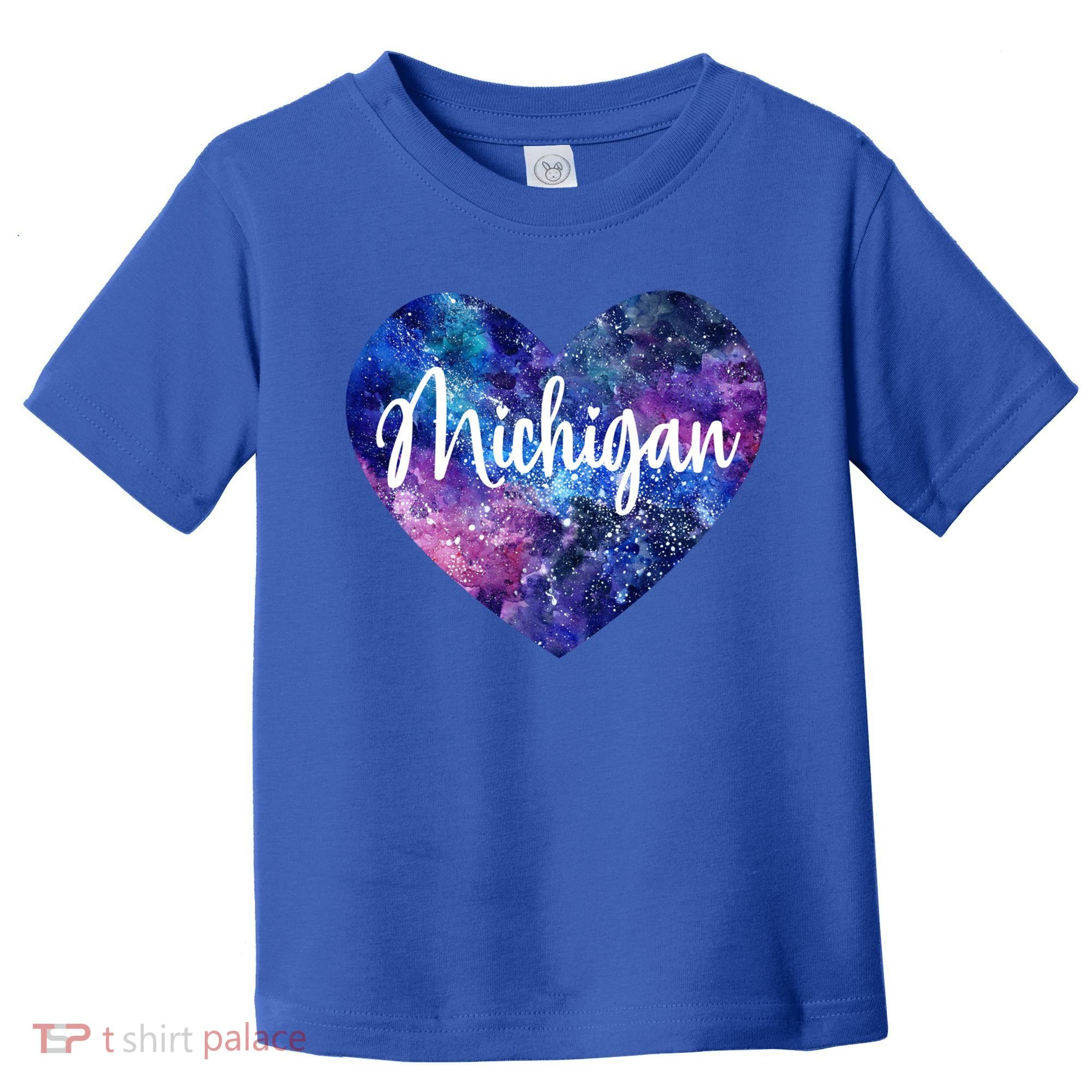 I Love Michigan Usa Cute Gift Toddler T-Shirt