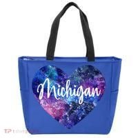 I Love Michigan Usa Cute Gift Tote Bag thumb 0