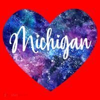 I Love Michigan Usa Cute Gift Santa Hat thumb 1