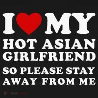 I Love My Hot Asian Girlfriend So Please Stay Away From Me Women's Hoodie thumb 2