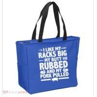 I Like My Racks Big My Butt Rubbed And My Pork Pulled Tote Bag thumb 2