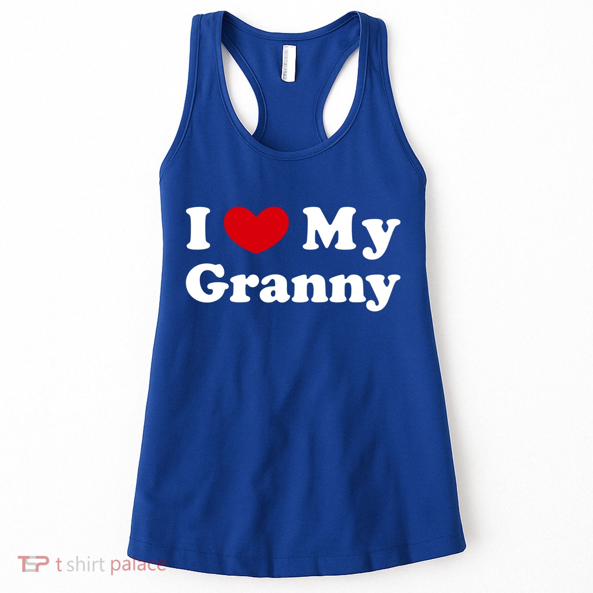 I Love My Granny I Heart My Granny Cute Gift Women's Tank Top