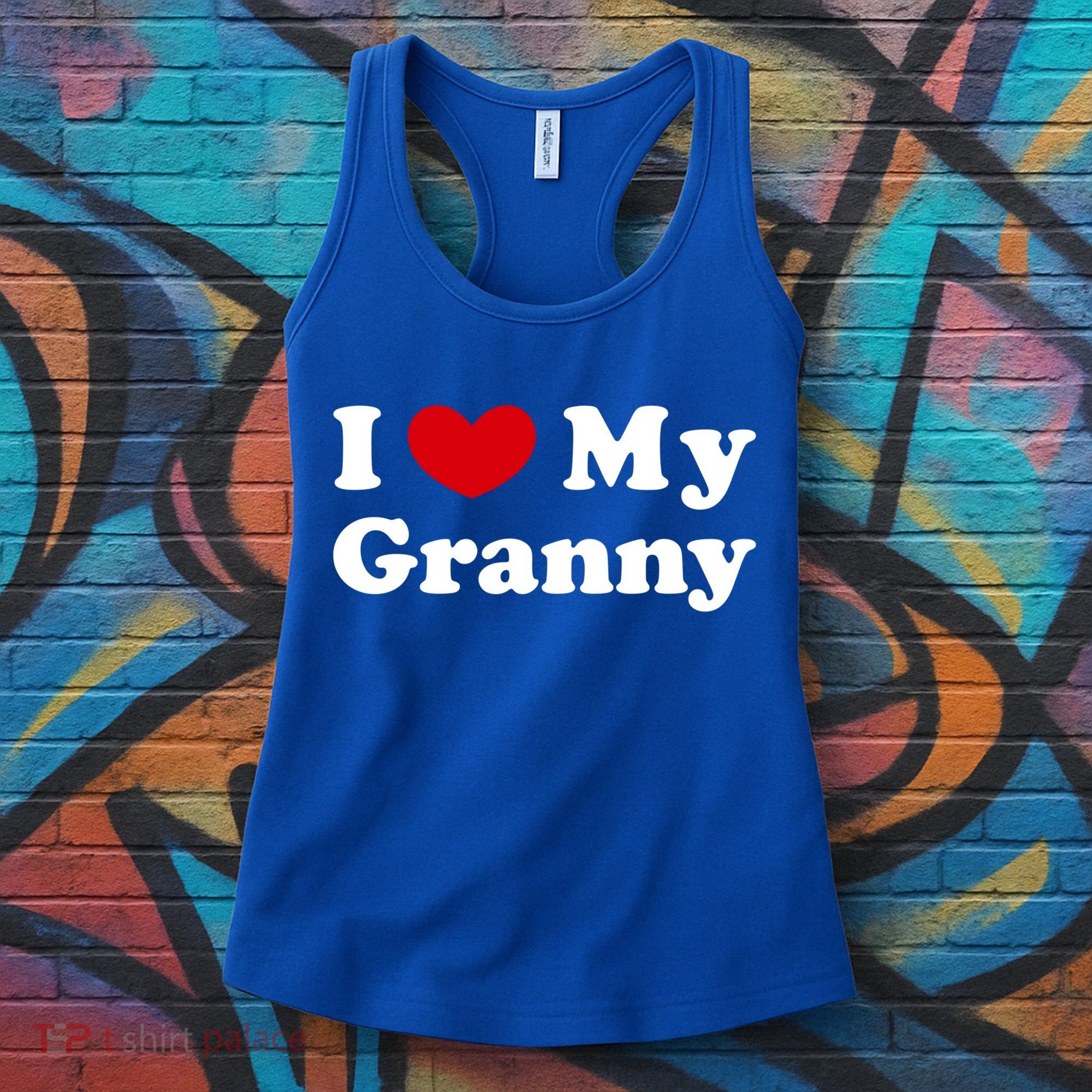 I Love My Granny I Heart My Granny Cute Gift Women's Tank Top