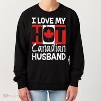 I Love My Hot Husband Canadian Maple Leaf Canada Flag Ottawa Women's Sweatshirt thumb 0
