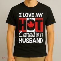 I Love My Hot Husband Canadian Maple Leaf Canada Flag Ottawa T-Shirt thumb 3
