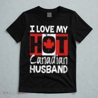 I Love My Hot Husband Canadian Maple Leaf Canada Flag Ottawa T-Shirt thumb 5
