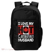 I Love My Hot Husband Canadian Maple Leaf Canada Flag Ottawa Backpack thumb 0