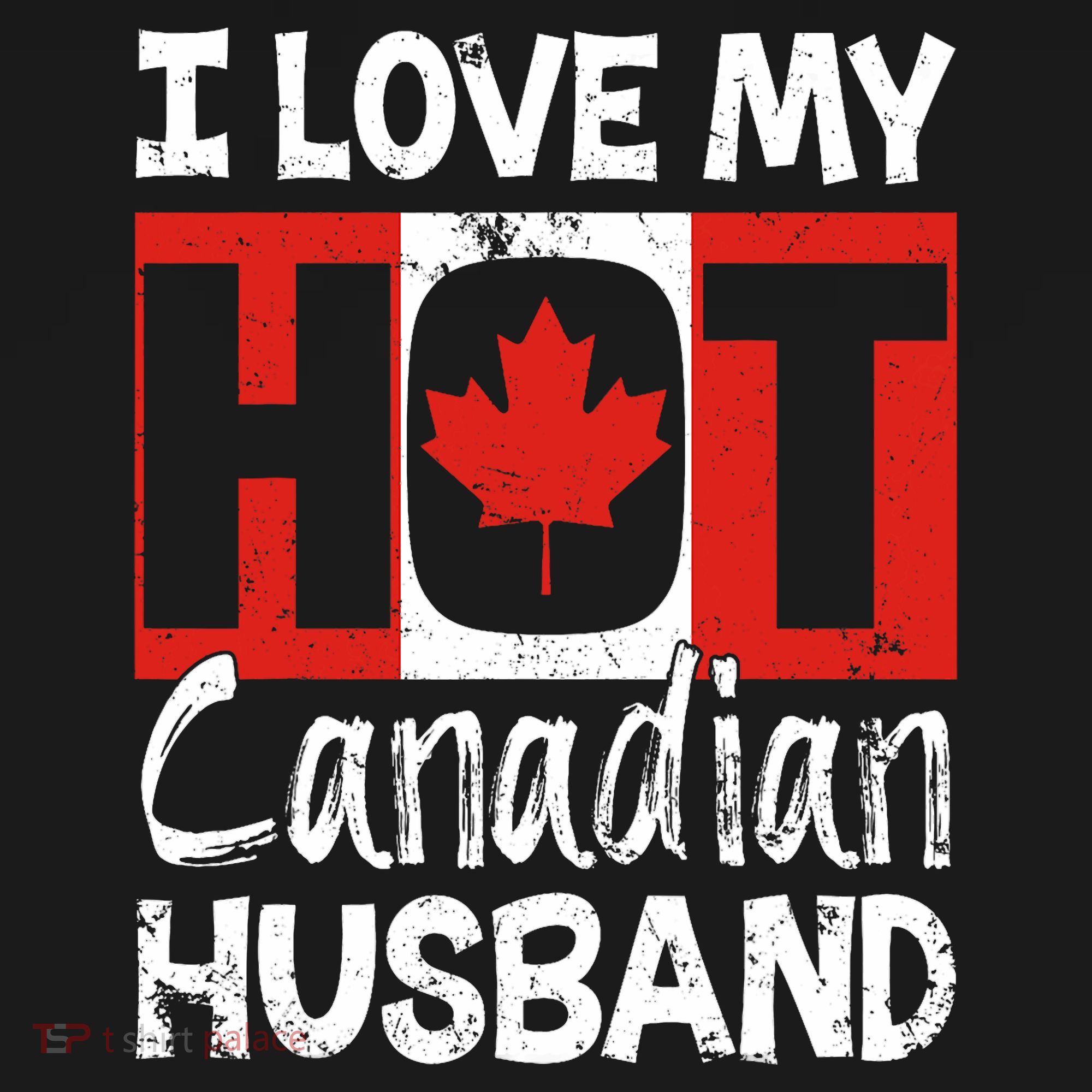 I Love My Hot Husband Canadian Maple Leaf Canada Flag Ottawa Mousepad
