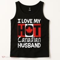 I Love My Hot Husband Canadian Maple Leaf Canada Flag Ottawa Tank Top thumb 2