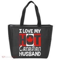 I Love My Hot Husband Canadian Maple Leaf Canada Flag Ottawa Tote Bag thumb 0